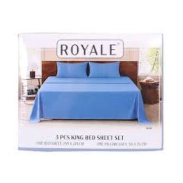 Royale Bedsheet Plain King 3 Pieces