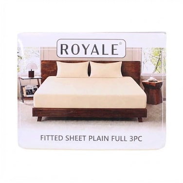 Royale Fitted Sheet Plain Full 3 Pieces