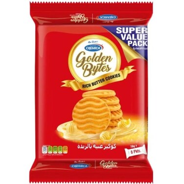 Cremica Golden Bytes Butter Cookies 8 Packs Of 76 Grams