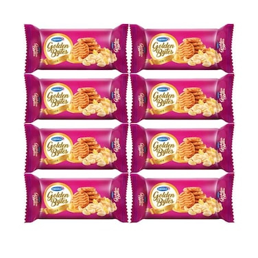 Cremica Golden Bytes Cashew Cookies 76 Grams Pack Of 8