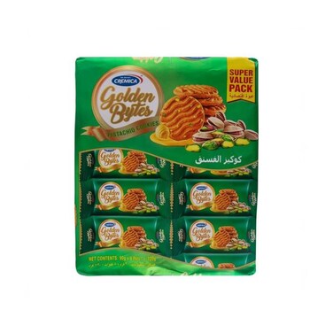 Cremica Golden Bytes Pistachio Cookies 76 Grams Pack Of 8