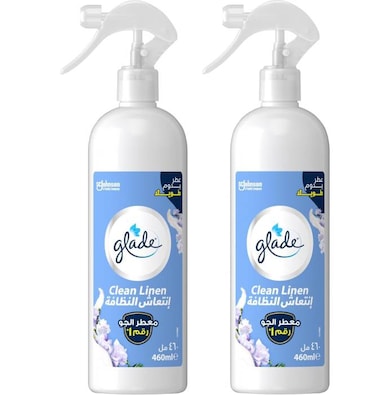 Glade Trigger Air Freshener Clean Linen 2 Packs Of 460 ML