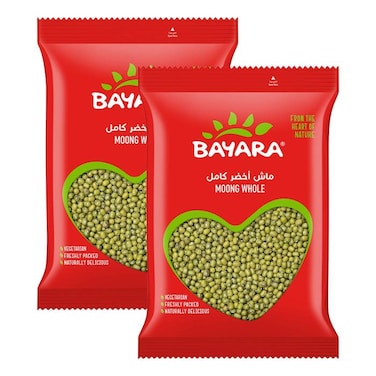 Bayara Whole Moong Beans 2 Packs Of 400 Grams
