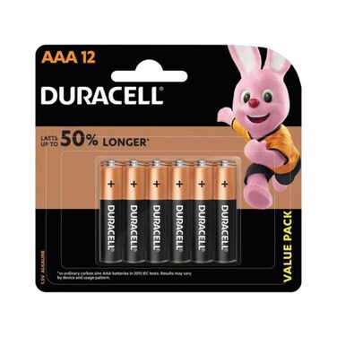 Duracell Basic AAA 12 Plus 4 Promo Pack