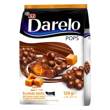 Eti Darelo Mini Pops Caramel Flavor 126 Gram