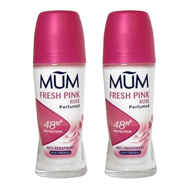 Mum Deodorant Roll On Pink Rose 75 ml 2 Pieces