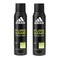Adidas Men Deodorant Body Spray Pure Game 150 ml 2 Pieces