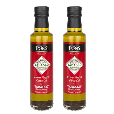 Pons Tabasco Infused Extra Virgin Olive Oil 250 ml 2 Pieces