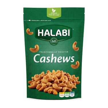 Halabi Roasted Cashews 180 g + 10% Extra Free
