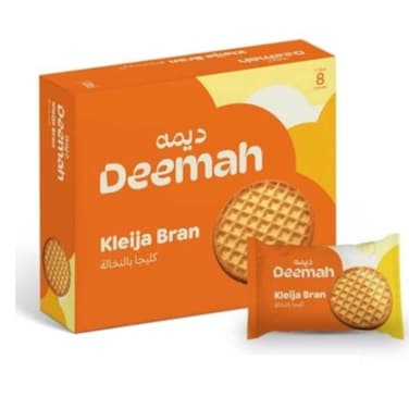 Deemah Kleija Bran Biscuit 8 Pieces 56 Gram
