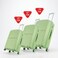 Vip Glider Plus 55 Cm + 67 Cm + 79 Cm 8 Watt Hard Case Trolley Green
