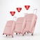 Vip Glider Plus 55 C.M + 67 C.M+ 79 C.M 8 Watt Hard Case Trolley Pink