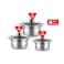 Haus Roland Stainless Steel Cookware Set 6 Pieces
