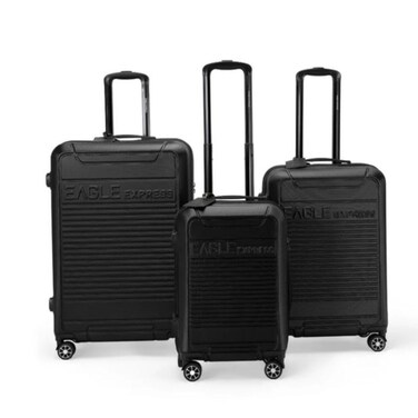 Eagle Express Expedition Trolley Black 3 Pieces