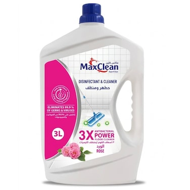 Maxclean Floor Disinfectant Rose 3 Liter