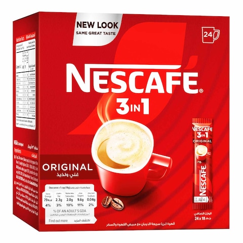 Nescaf&eacute; 3In1 Original Mix - 18 gram - 24 Sachets