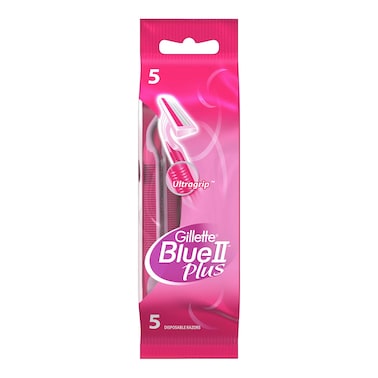 Gillette Blue II Plus Disposable Razor for Women - 5 Pieces