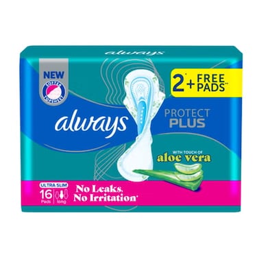 Always Cotton Soft Ultra Thin Pads With Wings - Large - 16 Pads