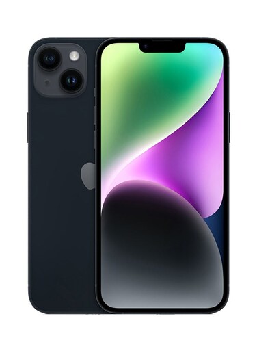 ابل ايفون 14 بلس، 6 جيجابايت رام، سعة 128 جيجابايت، سماء الليل - اصدار عالمي (شريحة واحدة)