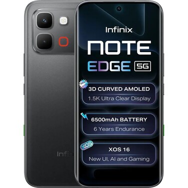 Infinix Mobile Note Edge X6887, 256GB, 8GB RAM, 5G, Shadow Black