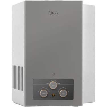 Midea Gas Water Heater, 10 Liter/Minute, Natural Gas, with Flue, Digital, Grey, MGWH10-20MDNEG(S)