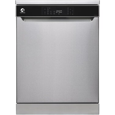 White Whale Dishwasher, 15 Place Settings, 8 Programmes, Digital, Stainless Steel, DW-1595VSS