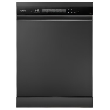 Midea Dishwasher, 15 Place Settings, 6 Programmes, Wi-Fi, Black, MDWEF1533GUR(BS)-WU-EG