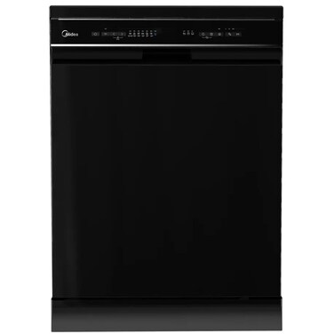 Midea Dishwasher, 14 Place Settings, 6 Programmes, Wi-Fi, Black, MDWEF1433D(B)-WI-EG