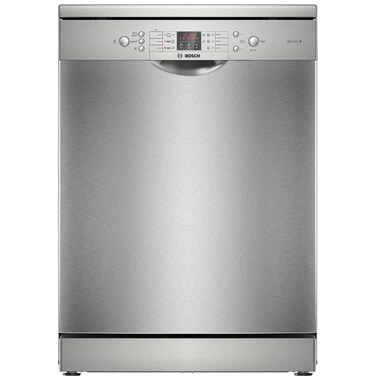 Bosch Dishwasher, 14 Place Settings, 6 Programmes, Digital, Brushed Steel, SMS46NI20V