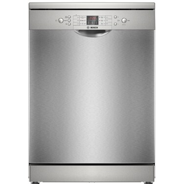 Bosch Dishwasher, 13 Place Settings, 6 Programmes, Digital, Brushed Steel, SMS26AI00V