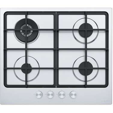 Franke Built-in Gas Hob, 60 cm, 4 Burners, Cast Iron Pan Supports, Stainless Steel, FHSM6043GDCXSC