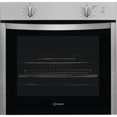 Indesit Built-in Gas Oven, 60 cm, 71 Liter, Electric Grill, Stainless Steel, IGW324 IX
