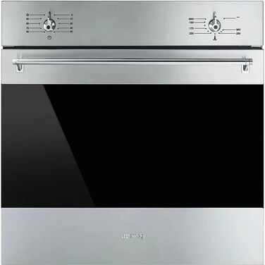 Smeg Built-in Gas Oven, 60 cm, 70 Liter, Gas Grill, Stainless Steel, SF6341GGX