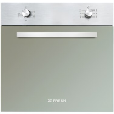 Fresh Built-in Gas Oven, 60 cm, 56 Liter, Gas Grill, with Fan, Air Fryer, Stainless Steel