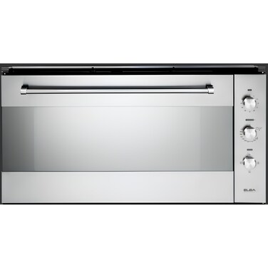 ELBA Built-in Gas Oven, 90 cm, 74 Liter, Gas Grill, with Fan, Stainless Steel, 109-52XN