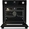 Gorenje Built-in Gas Oven, 60 cm, 77 Liter, Gas Grill, with Fan, Black, BOGX6632E05BG