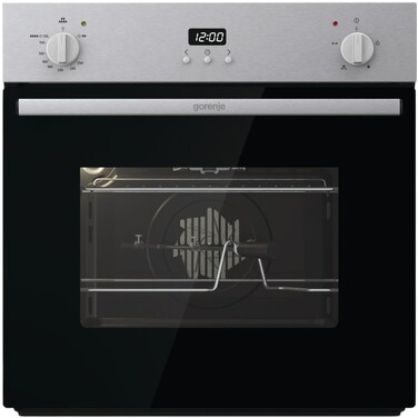 Gorenje Built-in Gas Oven, 60 cm, 77 Liter, Gas Grill, with Fan, Black Glass, BOG6632E01X