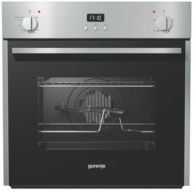 Gorenje Built-in Gas Oven, 60 cm, 54 Liter, Gas Grill, with Fan, Stainless Steel, BOG632E10FX