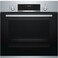 Bosch Built-in Electric Oven, 60 cm, 66 Liter, 8 Functions, Black Glass, HBJ558YS0G