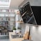 Franke Kitchen Hood, 90 cm, Inclined Glass, 600 m&sup3;/h, Black Glass, FPJ 915 V BK/DG A/2