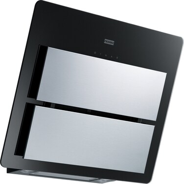Franke Kitchen Hood, 60 cm, Inclined Glass, 680 m&sup3;/h, Black Glass / Stainless Steel, FMA 605 BK/XS
