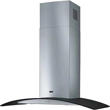 Franke Kitchen Hood, 90 cm, T-Shape, 700 m&sup3;/h, Stainless Steel / Black Glass, FGC 925 BK/XS LED/2