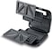 Kenwood SMM02 Sandwich Waffle Maker, 750 Watt, Silver Black