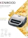 Kenwood SMM02 Sandwich Waffle Maker, 750 Watt, Silver Black