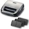 Kenwood SMM02 Sandwich Waffle Maker, 750 Watt, Silver Black