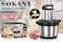 Sokany SK-YM-7033N Chopper and Slicer, 6.5L, 1500W, 3 Speeds, Silver Black