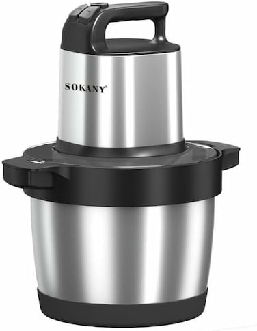 Sokany SK-YM-7033N Chopper and Slicer, 6.5L, 1500W, 3 Speeds, Silver Black