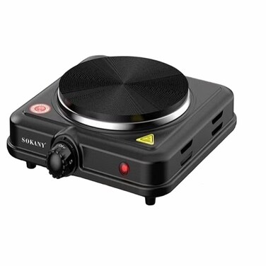 موقد كهربائي سوكاني SK-5109، 1000 واط، شعلة واحدة، أسود