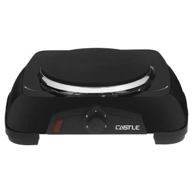 موقد كهربائي من كاسل EC1020، شعلة واحدة، 1000 واط، أسود