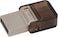 Kingston DataTraveler microDuo USB 3.0 OTG Flash Drive, 32GB, Brown, DTDUO/32GB